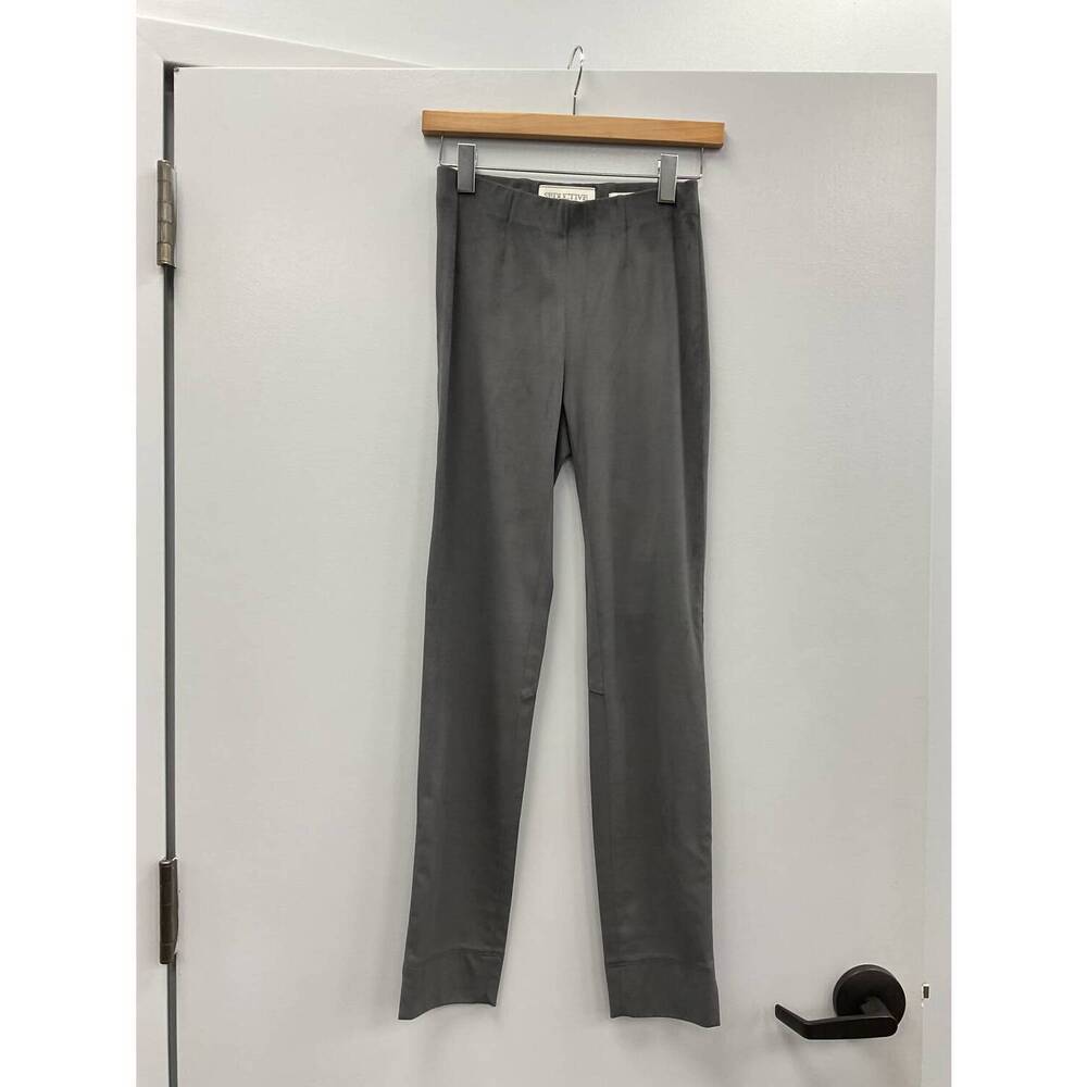 NEW SEDUCTIVE grey tapered sabrina velour pant in grey